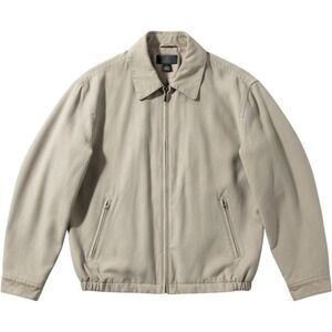 Gary Player Harrington Golf Jacket Mens Large Tan Khaki Excellent Windbreaker